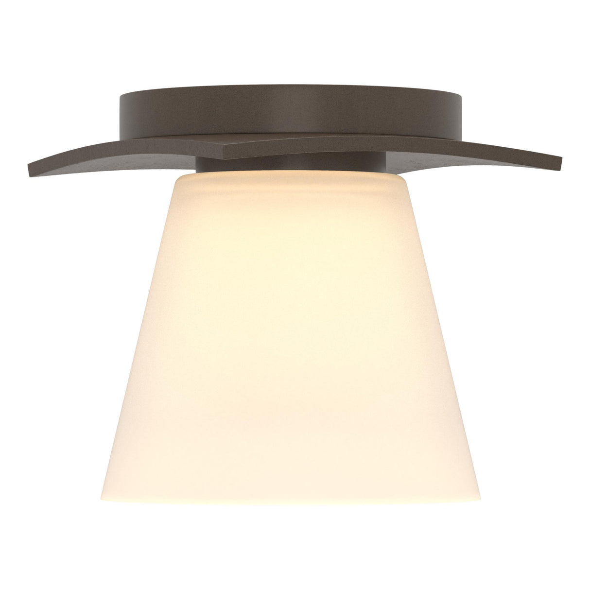 Hubbardton Forge 2010 Bronze Opal Glass (GG) Wren Flush Mount