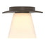Hubbardton Forge 2010 Bronze Opal Glass (GG) Wren Flush Mount