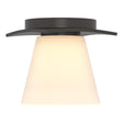 Hubbardton Forge 2010 Oil Rubbed Bronze Opal Glass (GG) Wren Flush Mount