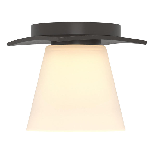 Hubbardton Forge 2010 Oil Rubbed Bronze Opal Glass (GG) Wren Flush Mount