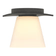 Hubbardton Forge 2010 Natural Iron Opal Glass (GG) Wren Flush Mount