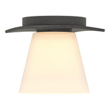 Hubbardton Forge 2010 Natural Iron Opal Glass (GG) Wren Flush Mount
