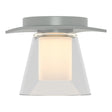 Hubbardton Forge 2010 Vintage Platinum Clear Glass with Opal Diffuser (ZU) Wren Flush Mount