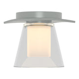 Hubbardton Forge 2010 Vintage Platinum Clear Glass with Opal Diffuser (ZU) Wren Flush Mount