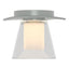 Hubbardton Forge 2010 Vintage Platinum Clear Glass with Opal Diffuser (ZU) Wren Flush Mount