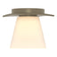 Hubbardton Forge 2010 Soft Gold Opal Glass (GG) Wren Flush Mount