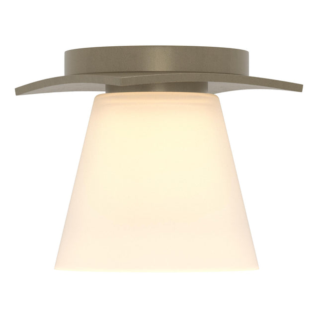 Hubbardton Forge 2010 Soft Gold Opal Glass (GG) Wren Flush Mount