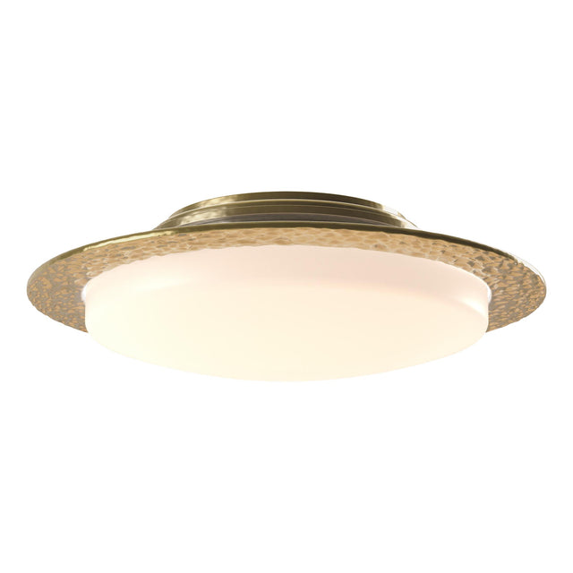 Hubbardton Forge 2017 Modern Brass Opal Glass (GG) Oceanus Semi-flush