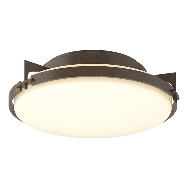 Hubbardton Forge 2012 Bronze Opal Glass (GG) Metra Flush Mount