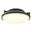 Hubbardton Forge 2012 Black Opal Glass (GG) Metra Flush Mount