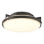 Hubbardton Forge 2012 Oil Rubbed Bronze Opal Glass (GG) Metra Flush Mount