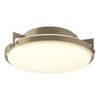 Hubbardton Forge 2012 Soft Gold Opal Glass (GG) Metra Flush Mount