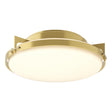 Hubbardton Forge 2012 Modern Brass Opal Glass (GG) Metra Flush Mount