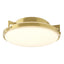 Hubbardton Forge 2012 Modern Brass Opal Glass (GG) Metra Flush Mount