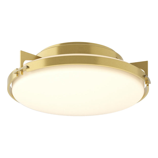 Hubbardton Forge 2012 Modern Brass Opal Glass (GG) Metra Flush Mount