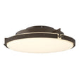 Hubbardton Forge 2014 Bronze Opal Glass (GG) Metra LED Flush Mount