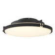 Hubbardton Forge 2014 Black Opal Glass (GG) Metra LED Flush Mount