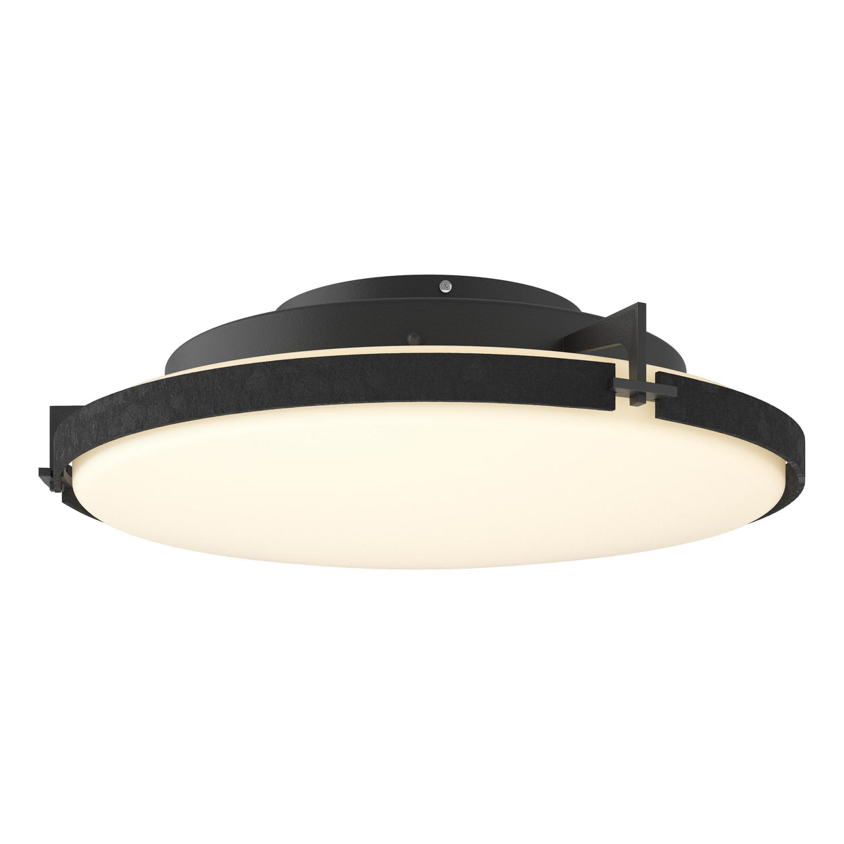 Hubbardton Forge 2014 Black Opal Glass (GG) Metra LED Flush Mount