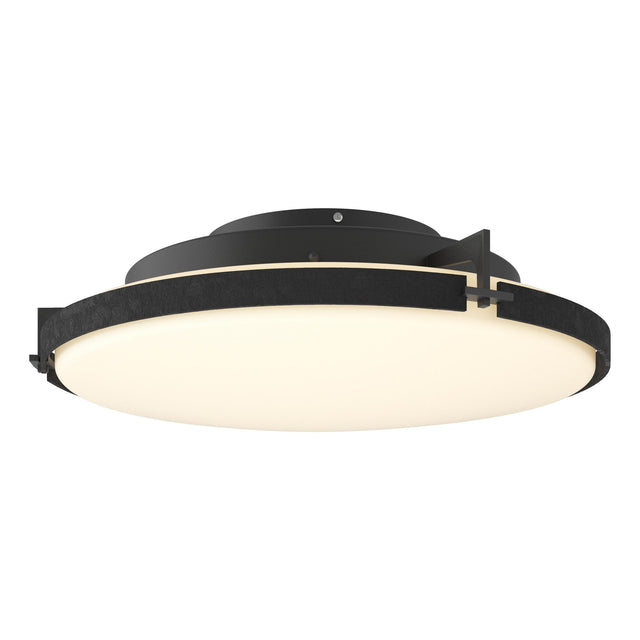 Hubbardton Forge 2014 Black Opal Glass (GG) Metra LED Flush Mount