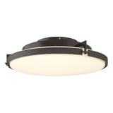 Hubbardton Forge 2014 Oil Rubbed Bronze Opal Glass (GG) Metra LED Flush Mount