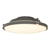 Hubbardton Forge 2014 Natural Iron Opal Glass (GG) Metra LED Flush Mount
