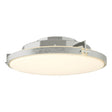 Hubbardton Forge 2014 Sterling Opal Glass (GG) Metra LED Flush Mount