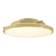 Hubbardton Forge 2014 Modern Brass Opal Glass (GG) Metra LED Flush Mount