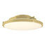 Hubbardton Forge 2014 Modern Brass Opal Glass (GG) Metra LED Flush Mount