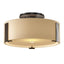 Hubbardton Forge 2009 Bronze Opal Glass (GG) Impressions Semi-Flush