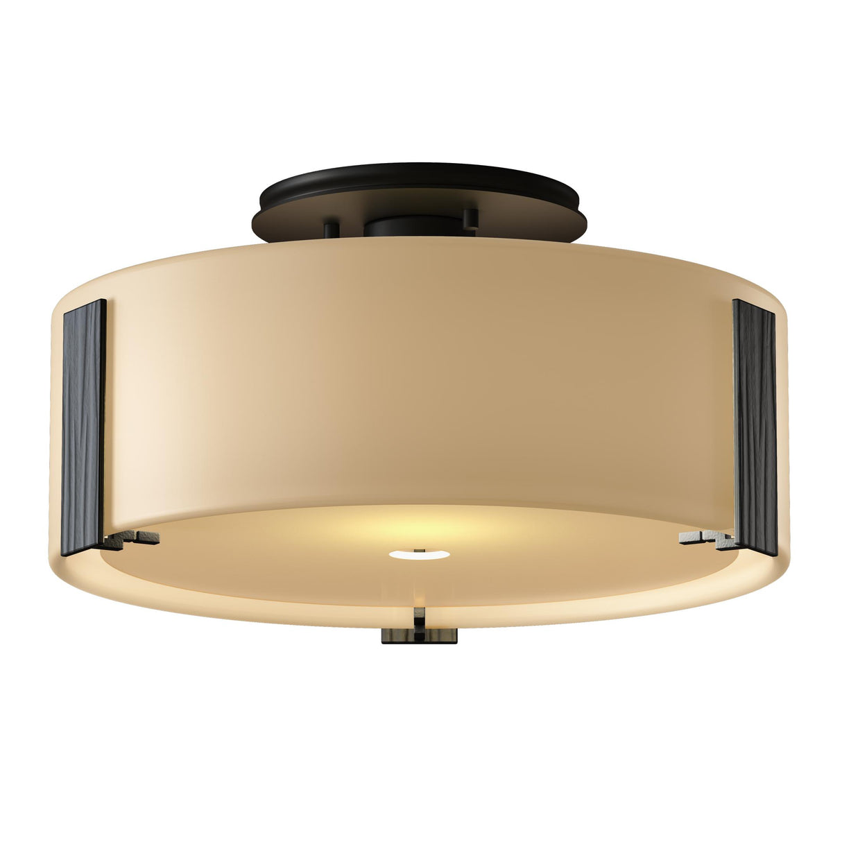 Hubbardton Forge 2009 Black Opal Glass (GG) Impressions Semi-Flush