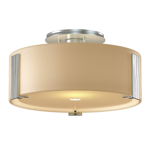 Hubbardton Forge 2009 Vintage Platinum Opal Glass (GG) Impressions Semi-Flush