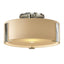Hubbardton Forge 2009 Sterling Opal Glass (GG) Impressions Semi-Flush