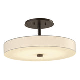 Hubbardton Forge 2015 Bronze Spun Frost (SH) Disq LED Semi-Flush