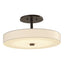 Hubbardton Forge 2015 Bronze Spun Frost (SH) Disq LED Semi-Flush