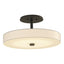 Hubbardton Forge 2015 Oil Rubbed Bronze Spun Frost (SH) Disq LED Semi-Flush