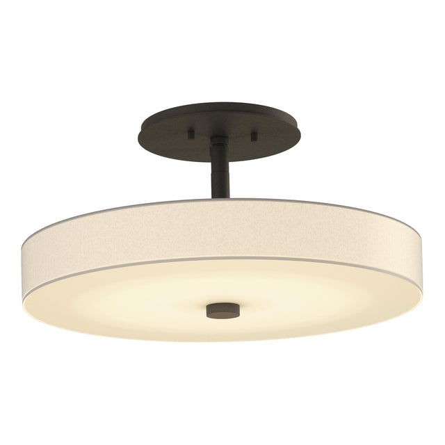 Hubbardton Forge 2015 Natural Iron Spun Frost (SH) Disq LED Semi-Flush