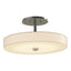 Hubbardton Forge 2015 Vintage Platinum Spun Frost (SH) Disq LED Semi-Flush