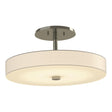 Hubbardton Forge 2015 Sterling Spun Frost (SH) Disq LED Semi-Flush