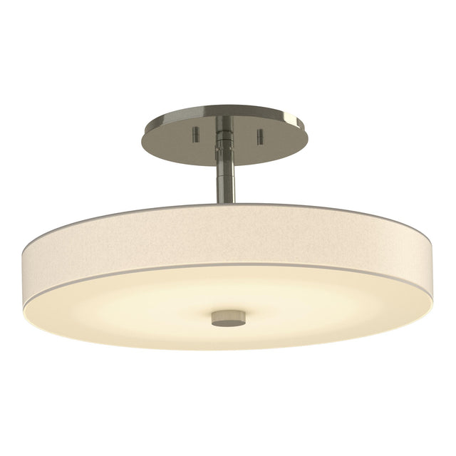 Hubbardton Forge 2015 Sterling Spun Frost (SH) Disq LED Semi-Flush