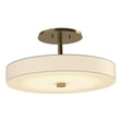 Hubbardton Forge 2015 Modern Brass Spun Frost (SH) Disq LED Semi-Flush