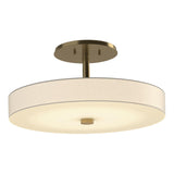 Hubbardton Forge 2015 Modern Brass Spun Frost (SH) Disq LED Semi-Flush