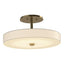 Hubbardton Forge 2015 Modern Brass Spun Frost (SH) Disq LED Semi-Flush