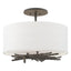 Hubbardton Forge 2012 Natural Iron Natural Anna Shade (SF) Brindille Semi-Flush