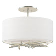 Hubbardton Forge 2012 Vintage Platinum Natural Anna Shade (SF) Brindille Semi-Flush