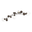 Hubbardton Forge 2019 Bronze Water Glass (LL) Sprig Semi-Flush