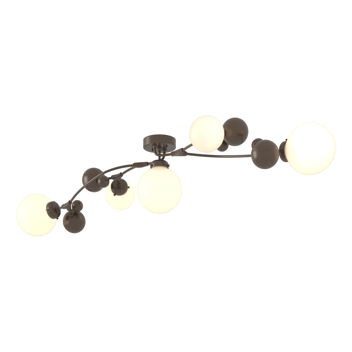 Hubbardton Forge 2019 Bronze Opal Glass (GG) Sprig Semi-Flush