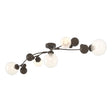 Hubbardton Forge 2019 Bronze Opaline Glass (WF) Sprig Semi-Flush
