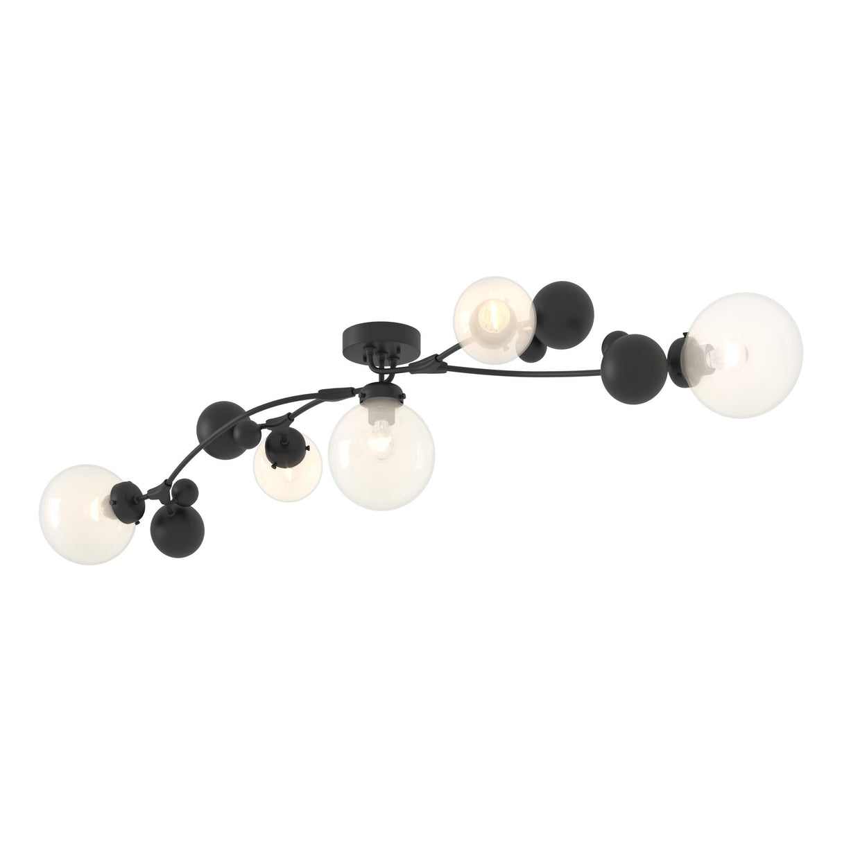Hubbardton Forge 2019 Black Opaline Glass (WF) Sprig Semi-Flush