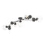 Hubbardton Forge 2019 Natural Iron Water Glass (LL) Sprig Semi-Flush