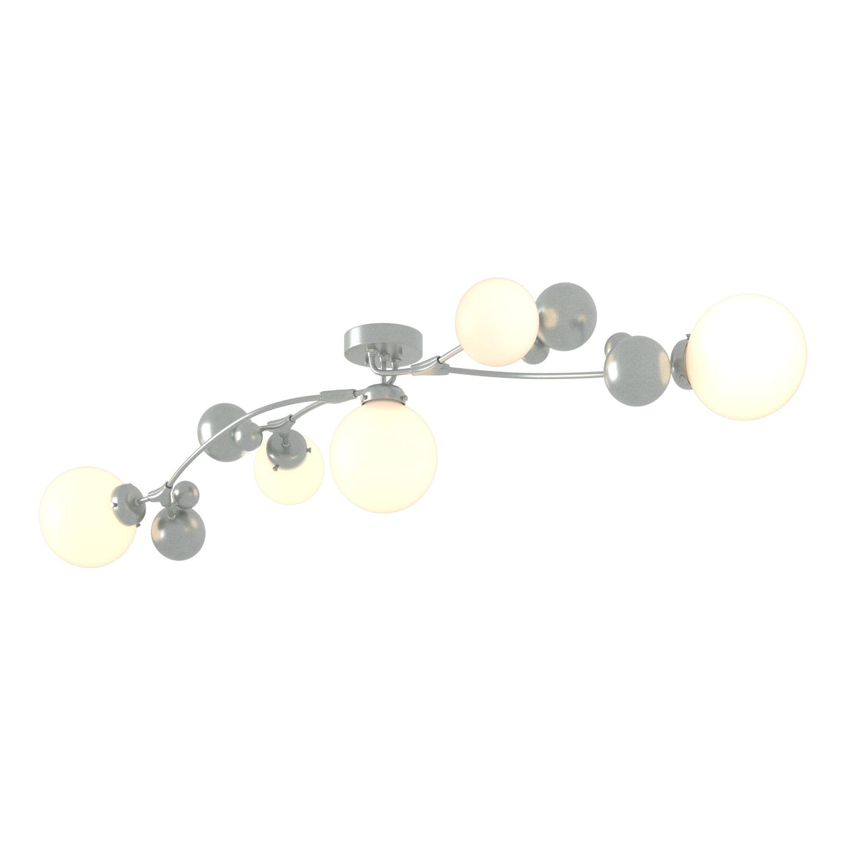Hubbardton Forge 2019 Vintage Platinum Opal Glass (GG) Sprig Semi-Flush